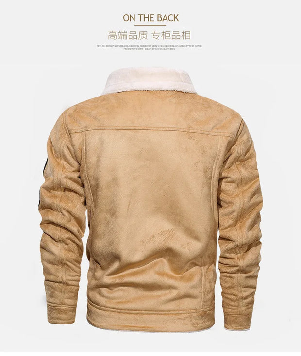 Men’s Fleece-Lined Bomber Jacket