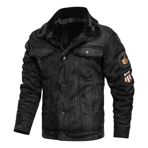 Men’s Fleece-Lined Bomber Jacket