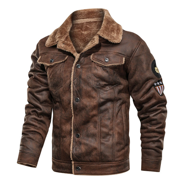 Men’s Fleece-Lined Bomber Jacket