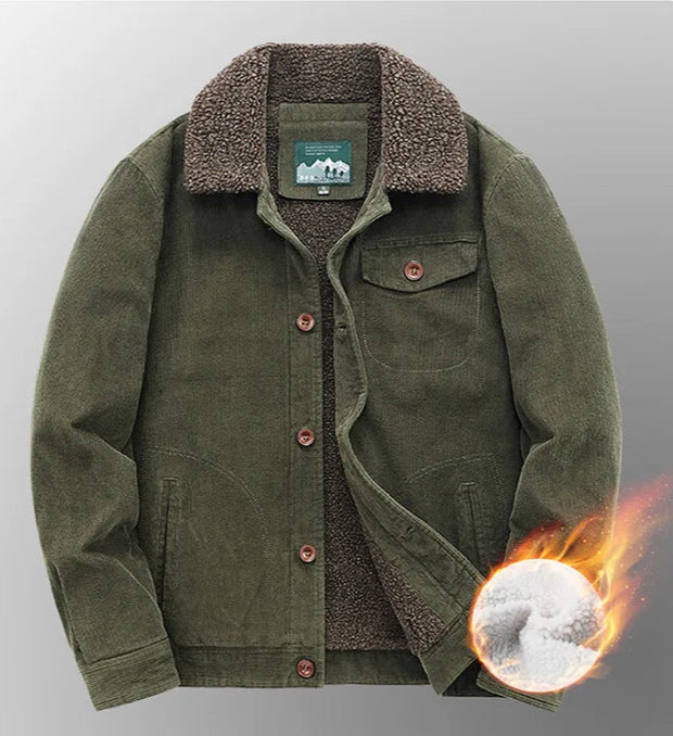 Vanguard Corduroy Bomber – Timeless Warmth, Military Edge