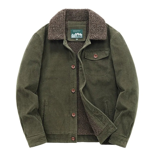 Vanguard Corduroy Bomber – Timeless Warmth, Military Edge