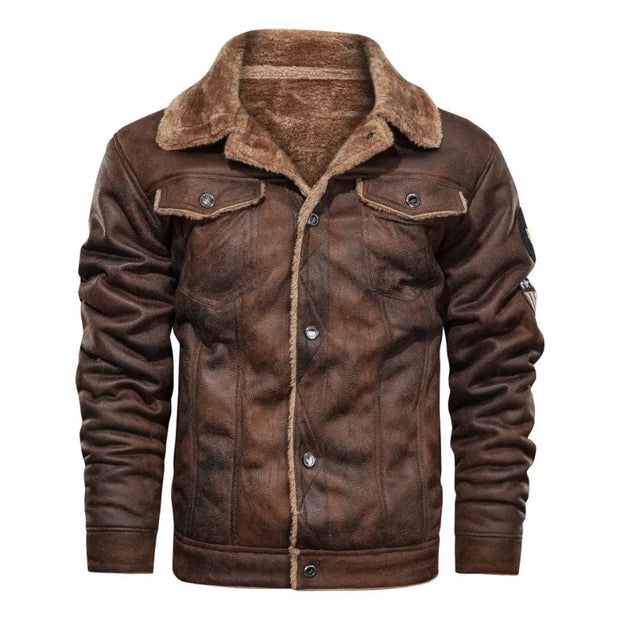 Men’s Fleece-Lined Bomber Jacket