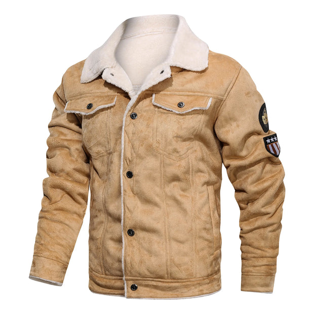 Men’s Fleece-Lined Bomber Jacket