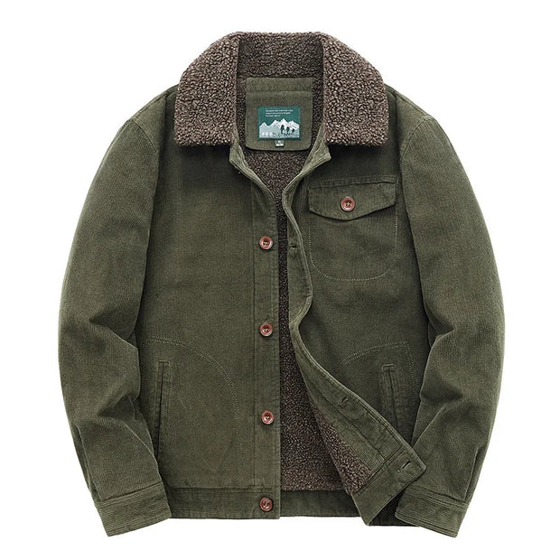 Vanguard Corduroy Bomber – Timeless Warmth, Military Edge