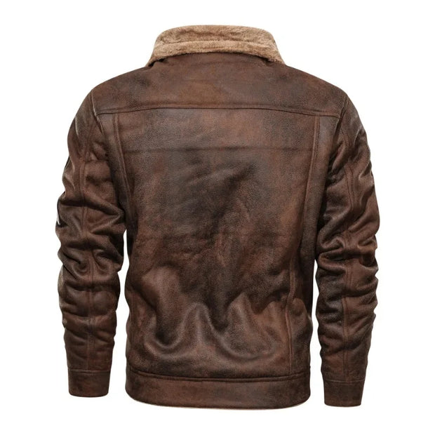 Men’s Fleece-Lined Bomber Jacket